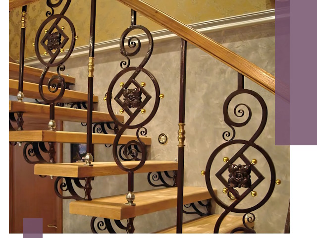 Изготовление кованых лестниц под ключ в Ревде