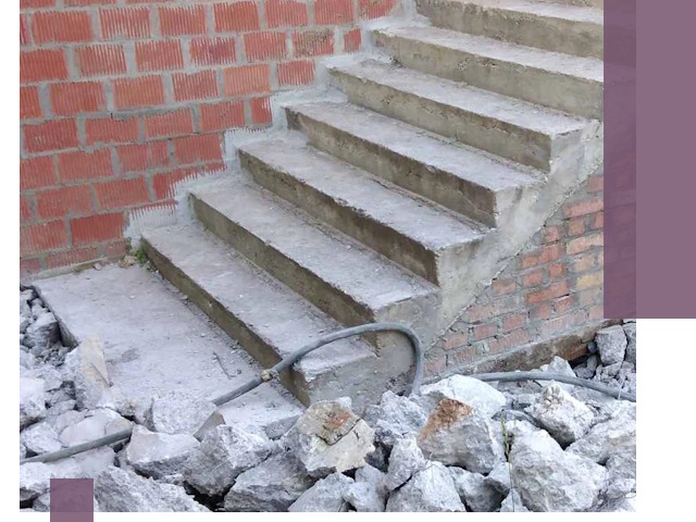 Демонтаж бетонных лестниц в Ревде: быстро и безопасно