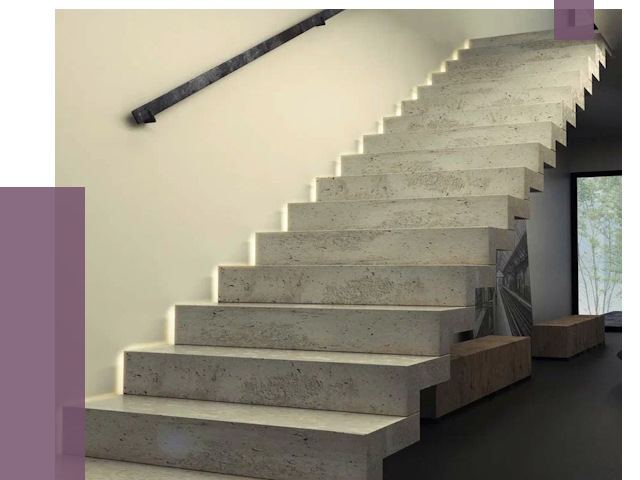 Облицовка бетонных лестниц в Ревде от 4761 руб/м2 