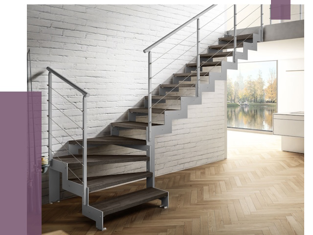 Г-образные лестницы под ключ в Ревде от 38349 руб. | ПРОЛЁТ-Рвд