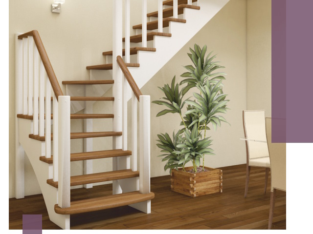 Г-образные лестницы под ключ в Ревде — изготовление и монтаж