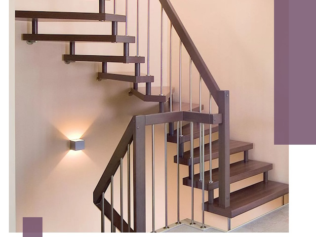 Изготовление лестниц на больцах в Ревде под ключ