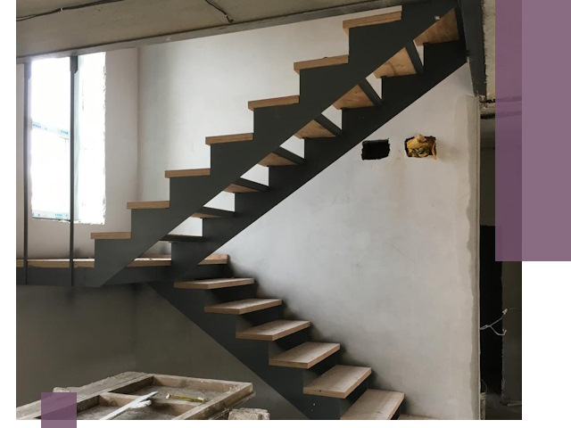 Изготовление лестниц на металлокаркасе в Ревде от производителя