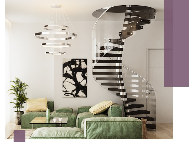 Лестницы для двухуровневой квартиры в Ревде — изготовление и монтаж