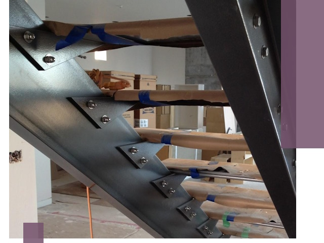 Усиление лестничных конструкций и усиление опор в Ревде