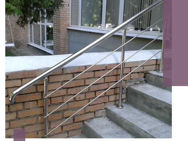 Перила из нержавеющей стали высокого качества в Ревде