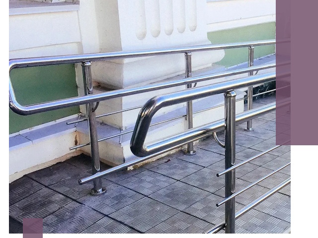 Ограждения пандусов из металла и нержавейки в Ревде