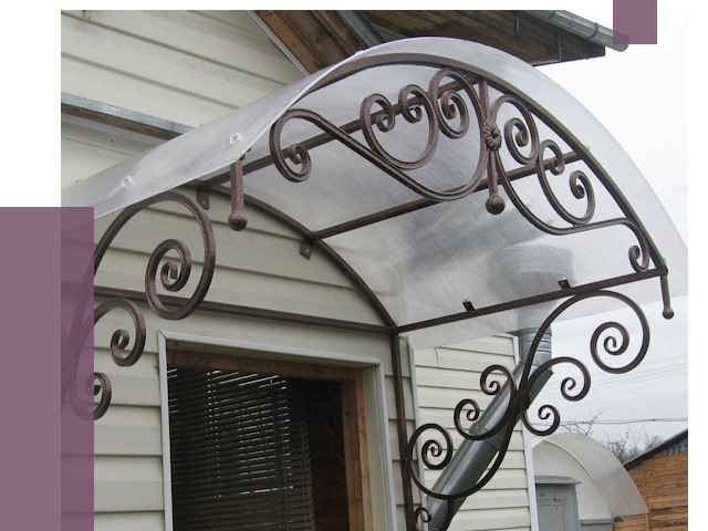 Изготовление козырьков в Ревде от 7617 руб. — заказать | ПРОЛЁТ-Рвд