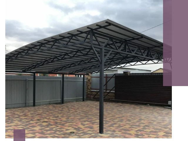 Недорогие навесы под ключ в Ревде — изготовление и монтаж