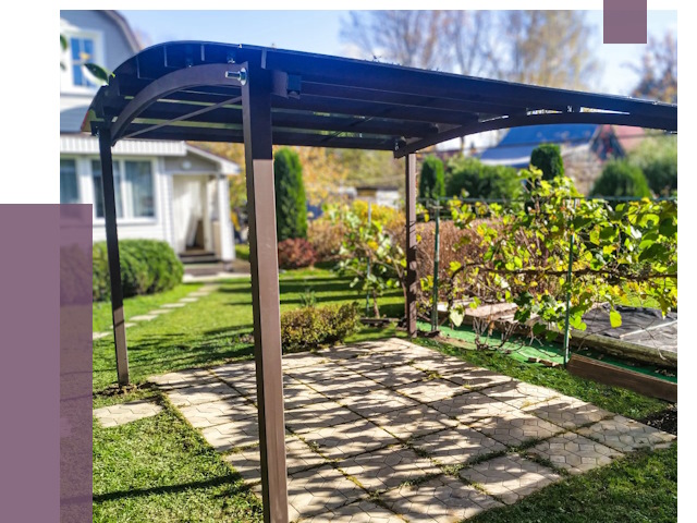 Навесы для дачи в Ревде от 13171 руб. под ключ — ПРОЛЁТ-Рвд