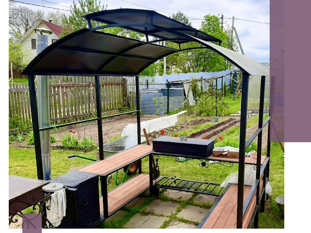 Навесы для барбекю в Ревде: изготовление, монтаж и демонтаж