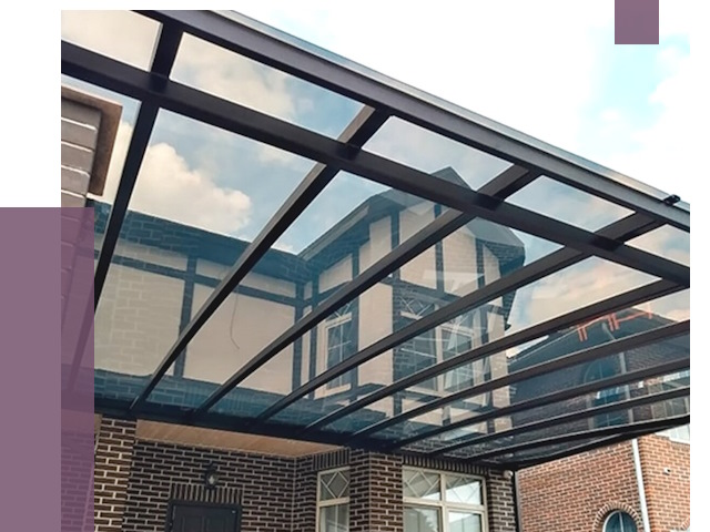 Навесы из поликарбоната в Ревде от 8908 руб. под ключ — ПРОЛЁТ-Рвд