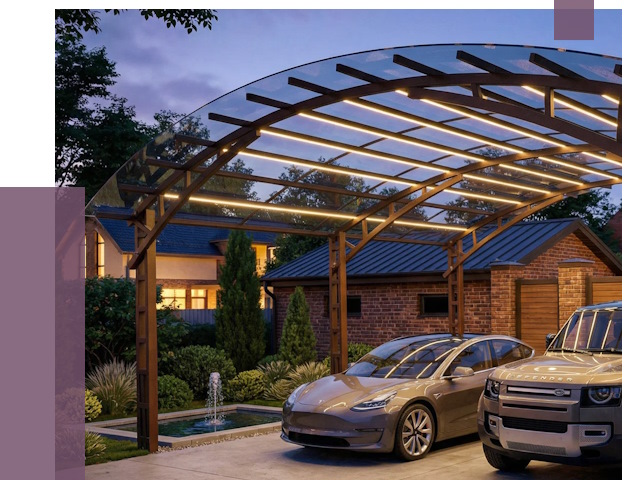 Металлические навесы в Ревде от 13118 руб. под ключ — ПРОЛЁТ-Рвд