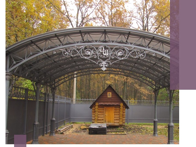 Кованые навесы премиум-класса под заказ в Ревде