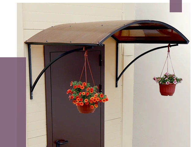 Козырьки над входом в Ревде от 15340 руб.  | ПРОЛЁТ-Рвд