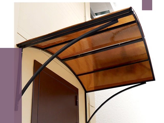 Недорогие козырьки в Ревде от 7850 руб.  | ПРОЛЁТ-Рвд