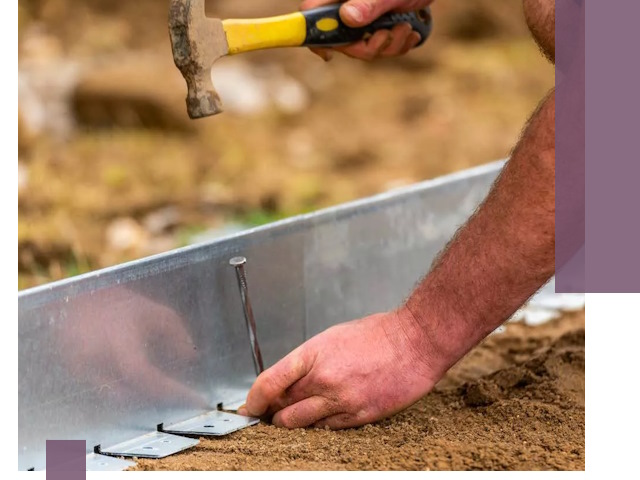 Монтаж металлических бордюров в Ревде быстро и качественно