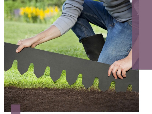 Металлические бордюры для газона в Ревде — изготовление и монтаж