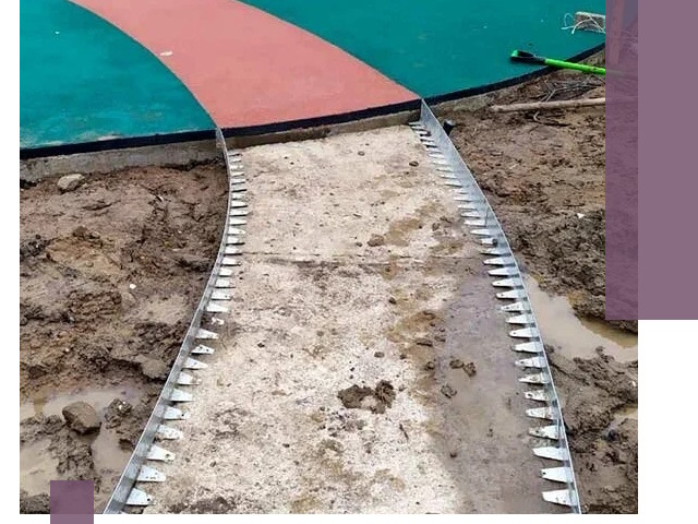 Металлические бордюры для дорожек в Ревде — монтаж и изготовление